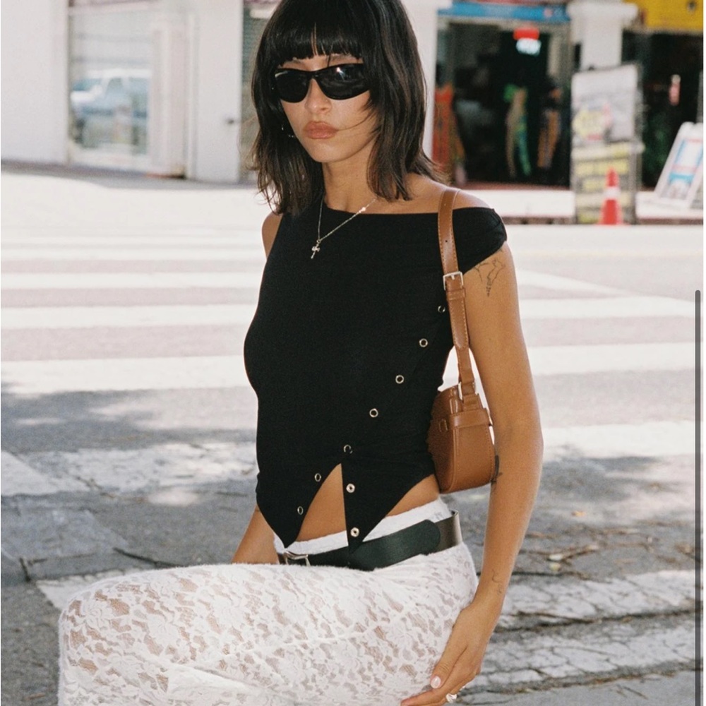 Black Off The Shoulder Top Princess Polly